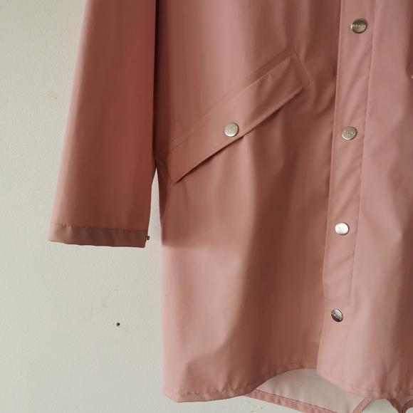 Rains Rose Pink Waterproof Jacket - Picture 4 of 14